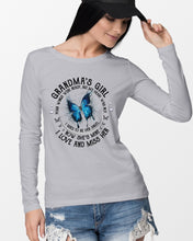 Load image into Gallery viewer, Blue Butterfly Gift For Angel Grandma Your Wings Were Ready Unisex Long Sleeve
