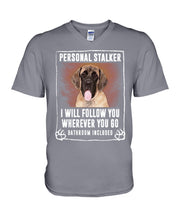 Load image into Gallery viewer, English Mastiff Personal Stalker St. Patrick's Day Printed Mug Guys V-Neck
