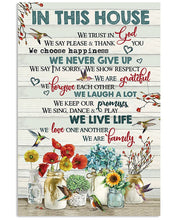 Load image into Gallery viewer, In This Hose We Trust In God Hummingbirds Vertical Poster
