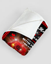 Load image into Gallery viewer, Custom Name Gift For Wife Red Rose Love You Forever And Always Fleece Blanket
