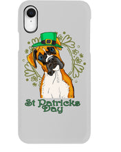 Load image into Gallery viewer, Boxer With Top Hat Pattern St Patrick's Day Gift For Dog Lovers Phone case
