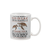 Load image into Gallery viewer, Turtle Gift For Son In Law I Gave You Gorgeous Daughter Mug
