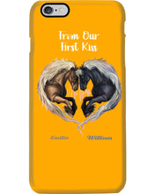Load image into Gallery viewer, Horses From Our First Kiss Custom Name Gift For Girlfriend Phone case
