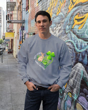 Load image into Gallery viewer, Rabbit Not Lucky Simply Blessed Heart Clover St Patrick's Day Gift Sweatshirt
