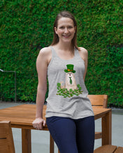 Load image into Gallery viewer, Shih Tzu With Green Tie St Patrick's Day Gift For Dog Lovers Ladies Flowy Tank
