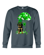 Load image into Gallery viewer, Black And Tan King Charles Spaniel St. Patrick's Day Color Changing Mug Sweatshirt
