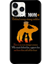 Load image into Gallery viewer, Son Gift For Navy Mom Behind Every Strong Soldier Phone case
