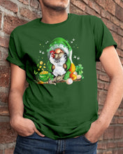 Load image into Gallery viewer, Gnome Pot Of Gold Shamrock St. Patrick's Day Printed Mug Guys Tee
