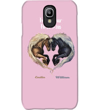 Load image into Gallery viewer, Horses From Our First Kiss Custom Name Gift For Girlfriend Phone case
