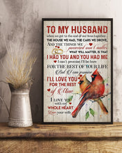 Load image into Gallery viewer, Cardinal Couple The Rest Of Mine Gift For Husband Vertical Poster
