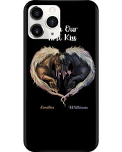 Load image into Gallery viewer, Horses From Our First Kiss Custom Name Gift For Girlfriend Phone case
