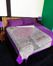 Load image into Gallery viewer, You Are The Most Heart Tree Custom Name Gift For Girlfriend Fleece Blanket
