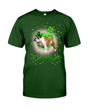 Load image into Gallery viewer, Bulldog Leprechaun Clover St Patrick's Day Gift For Dog Lovers Guys Tee
