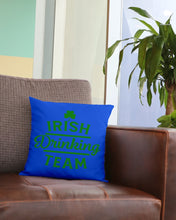 Load image into Gallery viewer, Irsih Drinking Team Green Shamrock St Patrick's Day Pillow Cover

