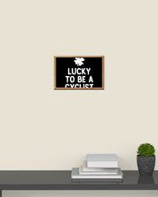 Load image into Gallery viewer, Lucky To Be A Biker Pilot Clover St Patrick's Day Gift Horizontal Poster
