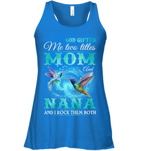 Load image into Gallery viewer, God Gifted Me Two Tittles Mom And Grandma Ladies Flowy Tank
