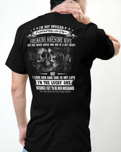 Load image into Gallery viewer, Amazing Gift For Husband She Love Me So Much Skull Guys Tee
