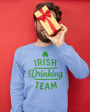 Load image into Gallery viewer, Irsih Drinking Team Green Shamrock St Patrick's Day Sweatshirt
