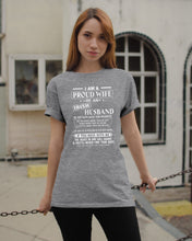 Load image into Gallery viewer, I Am A Proud Wife Of An Irish Husband Gift For Family Guys Tee
