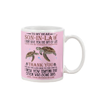 Load image into Gallery viewer, Turtle Gift For Son In Law I Gave You Gorgeous Daughter Mug
