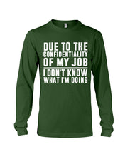 Load image into Gallery viewer, I Don't Know What I'm Doing Black And White Printed Mug Unisex Long Sleeve
