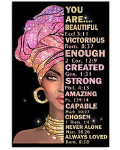 Load image into Gallery viewer, African Woman You Are Beautiful Created Vertical Poster
