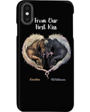 Load image into Gallery viewer, Horses From Our First Kiss Custom Name Gift For Girlfriend Phone case
