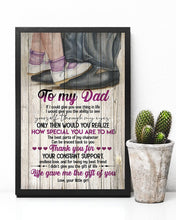 Load image into Gallery viewer, How Special You Are To Me Shoes Daughter Gift For Dad Vertical Poster
