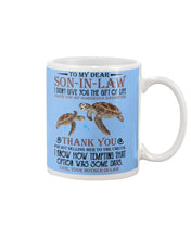 Load image into Gallery viewer, Turtle Gift For Son In Law I Gave You Gorgeous Daughter Mug
