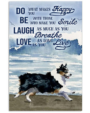 Load image into Gallery viewer, Australian Shepherd Dog Do What Makes Happy You Gift For Dog Lovers Vertical Poster

