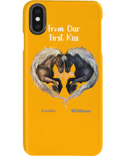 Load image into Gallery viewer, Horses From Our First Kiss Custom Name Gift For Girlfriend Phone case
