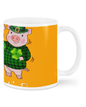 Load image into Gallery viewer, Pig Wear Plaid Shirt And Top Hat St Patrick's Day Gift Mug
