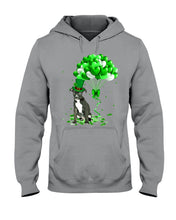 Load image into Gallery viewer, Staffordshire Bull Terrier Patrick Balloons St. Patrick's Day Color Changing Mug Hoodie
