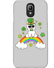 Load image into Gallery viewer, Llama Sitting On Rainbow Clovers St Patrick's Day Gift Phone case
