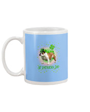 Load image into Gallery viewer, Bulldog Leprechaun Clover St Patrick's Day Gift For Dog Lovers Mug
