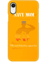 Load image into Gallery viewer, Son Gift For Navy Mom Behind Every Strong Soldier Phone case
