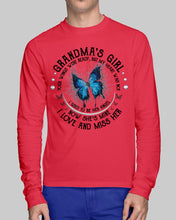 Load image into Gallery viewer, Blue Butterfly Gift For Angel Grandma Your Wings Were Ready Unisex Long Sleeve
