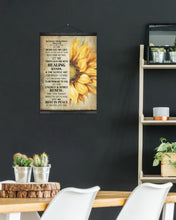 Load image into Gallery viewer, Massage Therapist Prayer Let Me Dedicate My Life Sunflowers Matte Canvas
