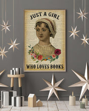Load image into Gallery viewer, Just A Girl Jane Austen Who Loves Books Vertical Poster
