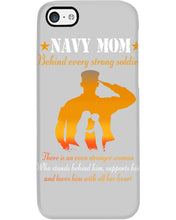 Load image into Gallery viewer, Son Gift For Navy Mom Behind Every Strong Soldier Phone case
