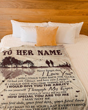 Load image into Gallery viewer, The Gift Of You Custom Name Gift For Wife Fleece Blanket
