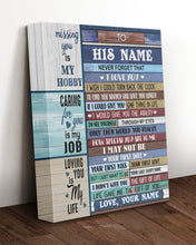 Load image into Gallery viewer, The Gift Of You Custom Name Gift For Husband Matte Canvas
