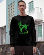 Load image into Gallery viewer, Green Chihuahua Lucky Day St Patrick's Day Gift For Dog Lovers Unisex Long Sleeve
