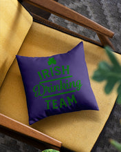 Load image into Gallery viewer, Irsih Drinking Team Green Shamrock St Patrick's Day Pillow Cover
