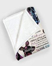Load image into Gallery viewer, Deer A Little Late To Be Your First Custom Name Gift For Husband Fleece Blanket
