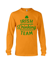 Load image into Gallery viewer, Irsih Drinking Team Green Shamrock St Patrick's Day Unisex Long Sleeve
