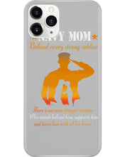 Load image into Gallery viewer, Son Gift For Navy Mom Behind Every Strong Soldier Phone case
