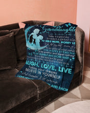 Load image into Gallery viewer, Grandma Gift For Granddaughter Follow Your Dreams Fleece Blanket
