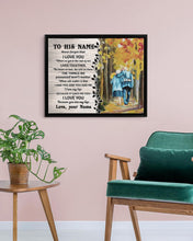 Load image into Gallery viewer, You Are My Life Autumn Footpath Custom Name Gift For Husband Framed Matte Canvas
