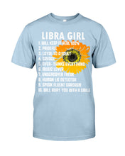 Load image into Gallery viewer, Birthday Gift For Libra Girl Will Bury You With A Smile Guys Tee
